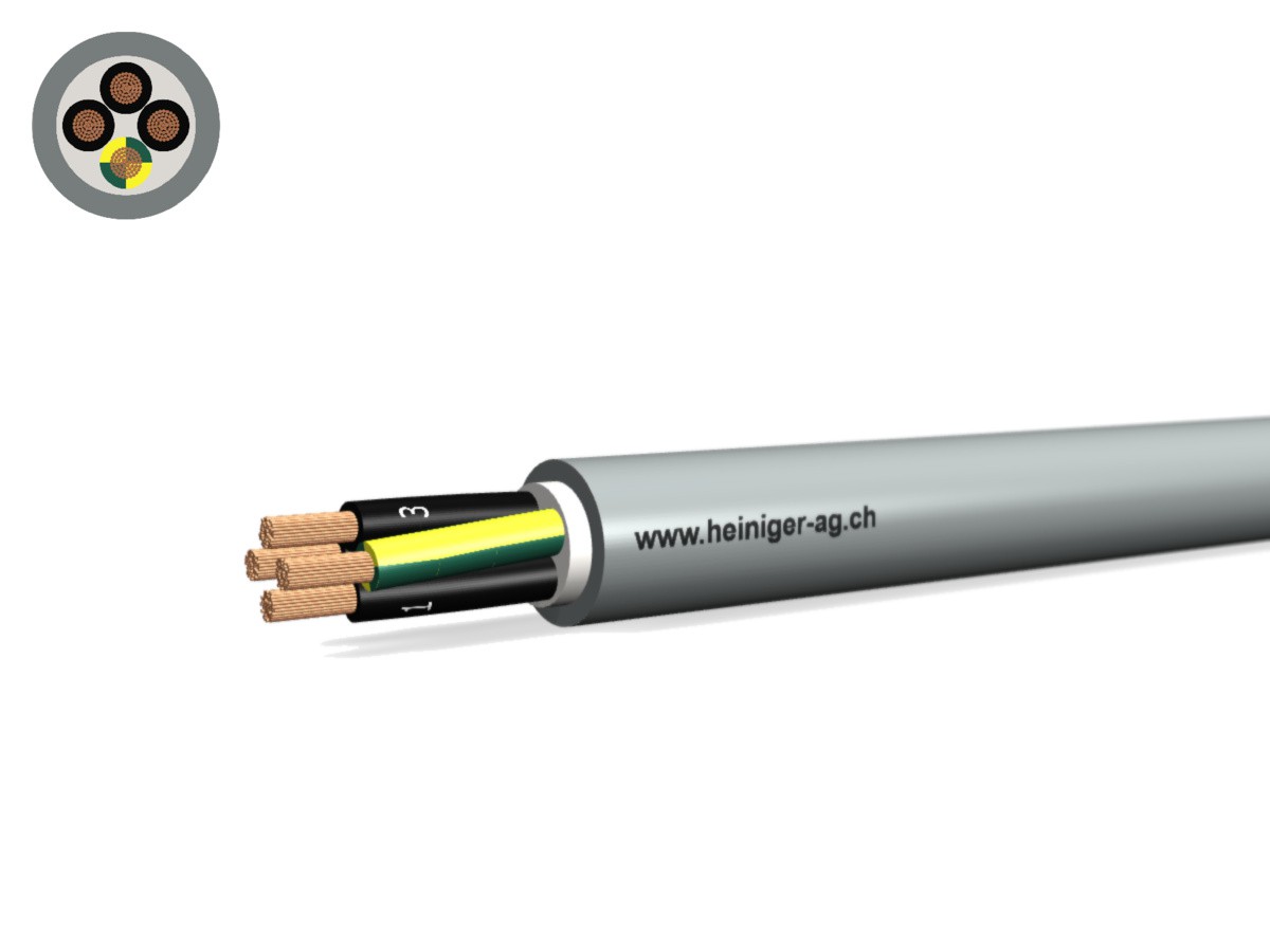 PVC-PUR Kabel 4x1.50 JZ num gr - 300/500V