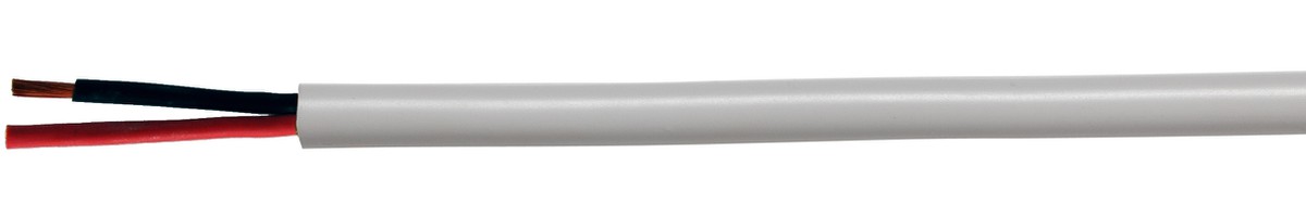 Lautsprecher-Kabel Cca-flex 2x1.50 gr - sw/rt hal-frei EN 50399