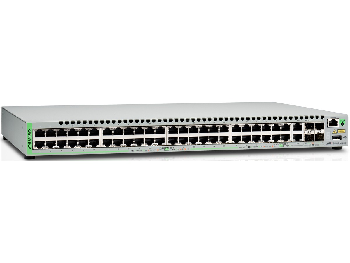 AT-GS948MX, 46x10/100/1000 + - 2xSFP-Combo + 2xSFP+, Switch L2