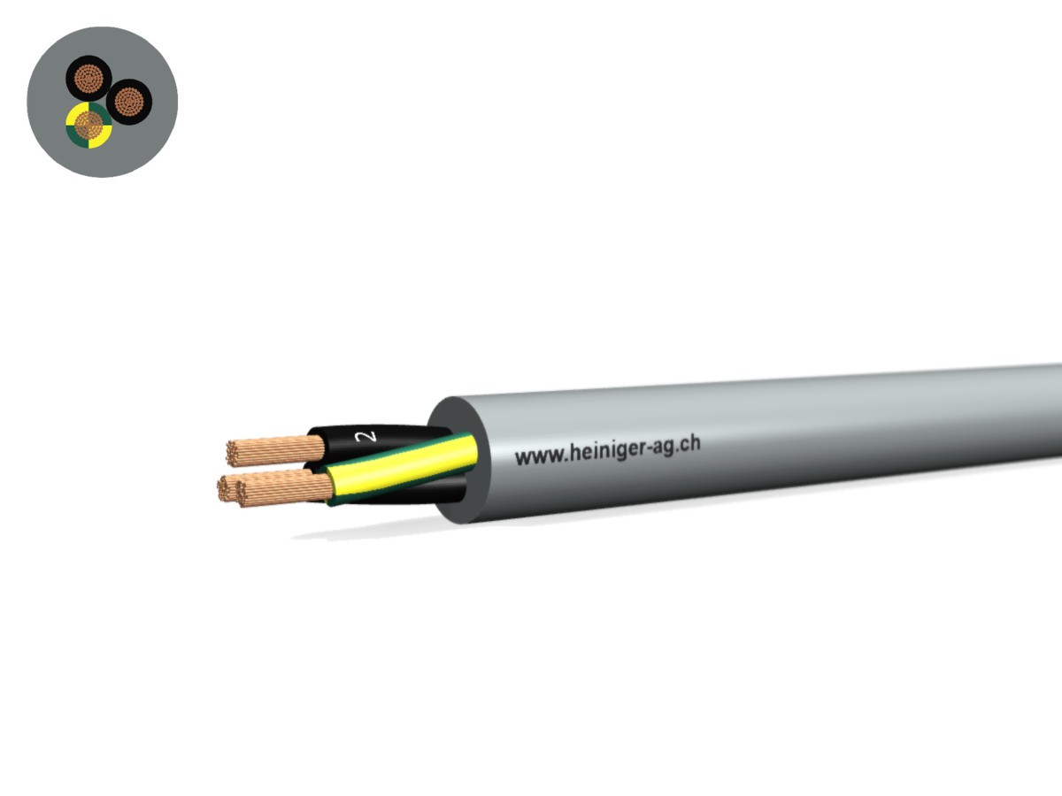 Câble commande Cca-flex 3x1.00 JZ gr - LiHH san-hal 300/500V EN 50399