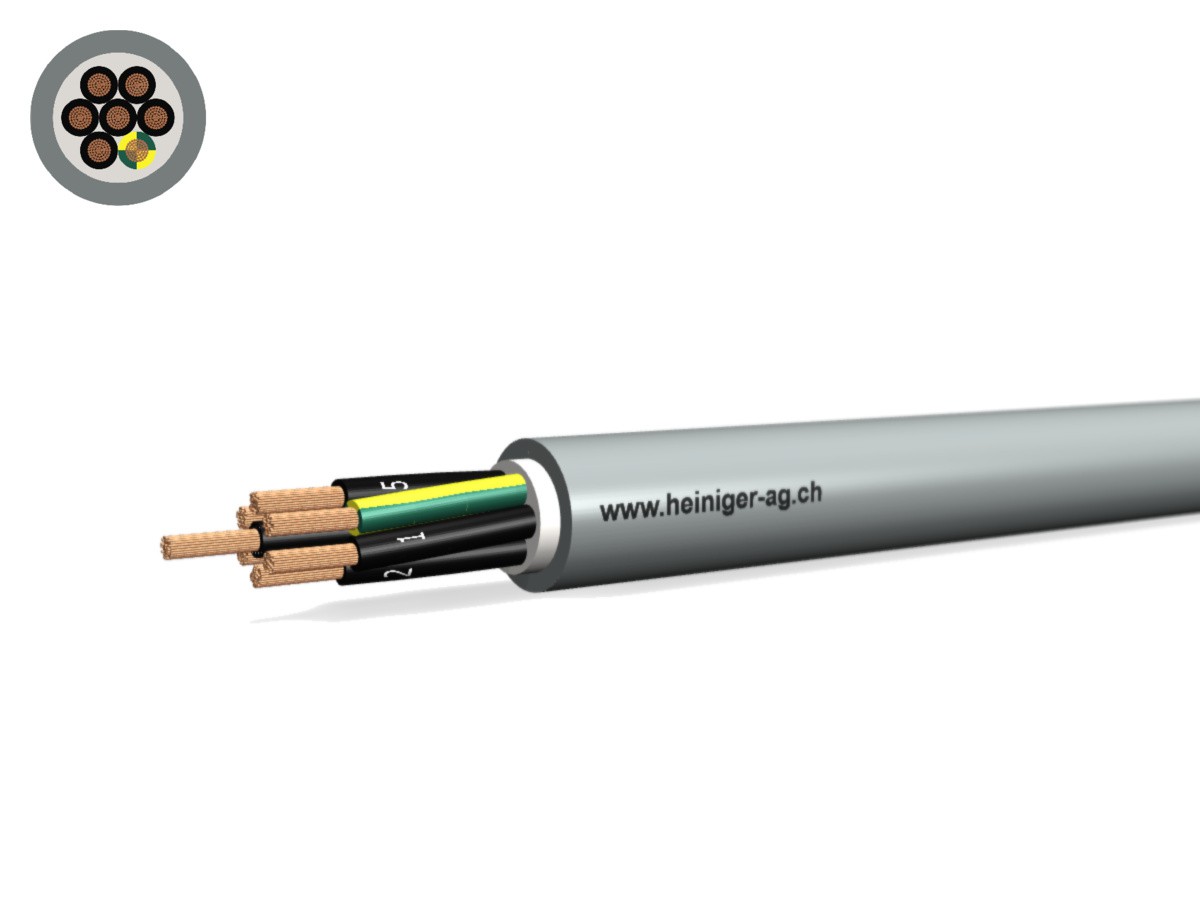 Câble commande Cca-flex 7x0.75 JZ gr - LiHH san-hal 300/500V EN 50399