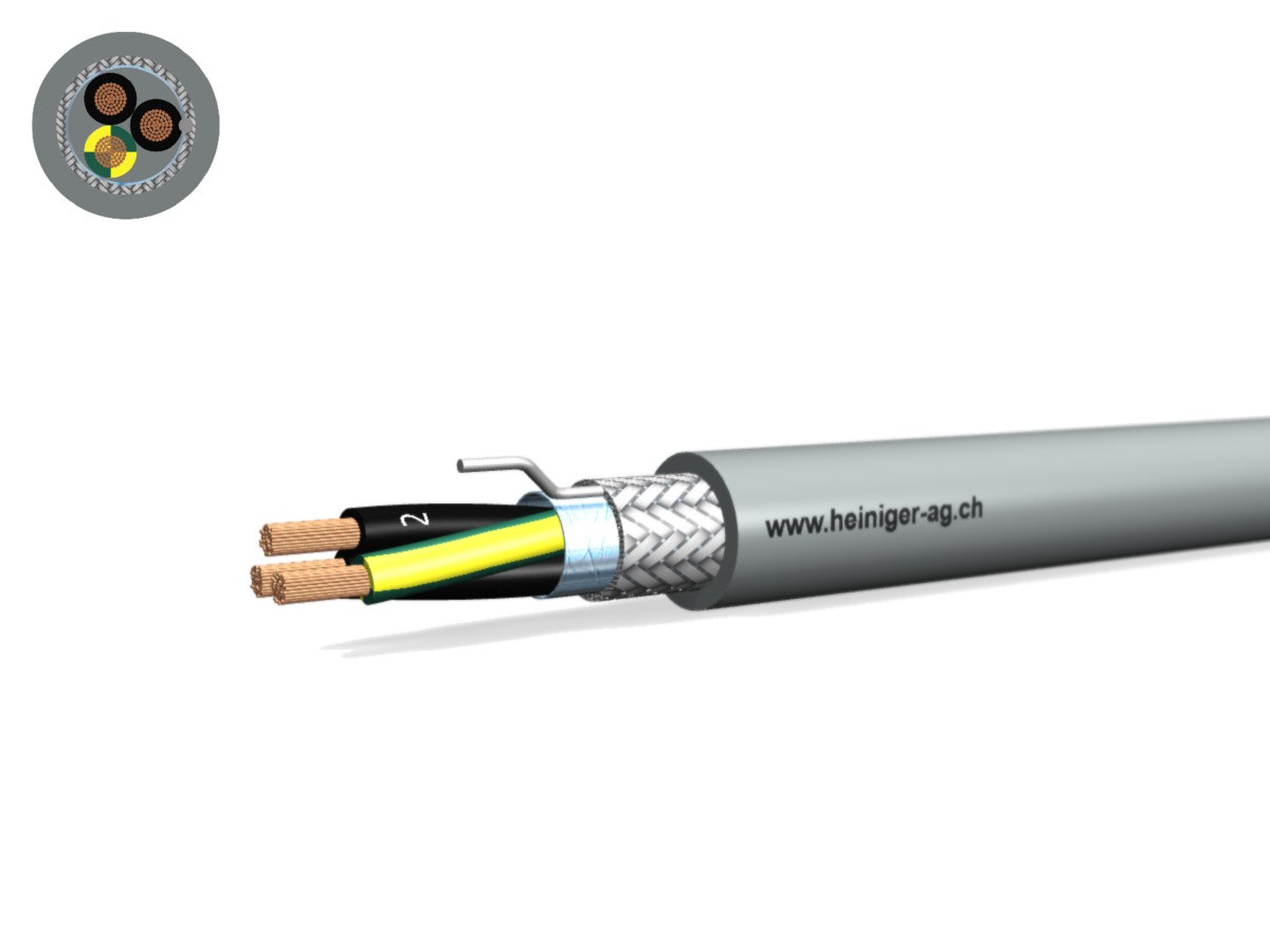 Câble commande Cca-flex C 3x1.50 JZ gr - LiH(St)CH san-hal 0.6/1kV EN 50399