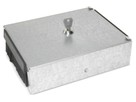 Sammelpunktgehäuse Stahlblech verzinkt - 6 Ports, ohne Frontplatte 6117053