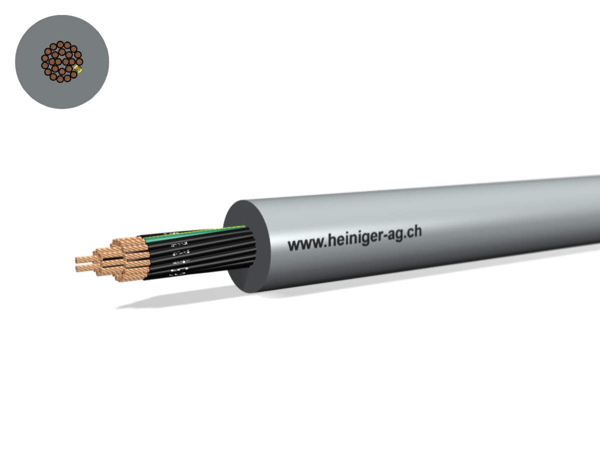 TT-flex Eca PVC 25x0.50 JZ num gr - 300/500V