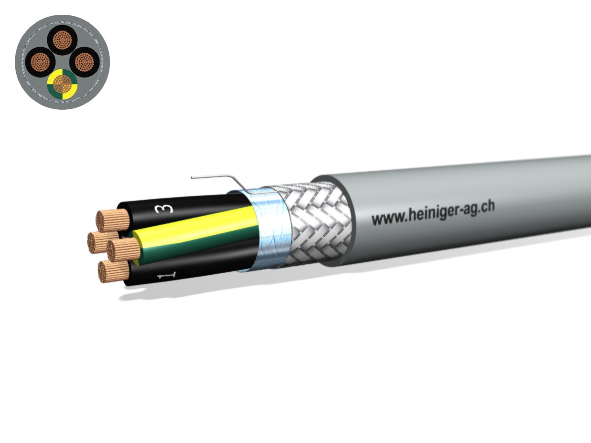 Steuerkabel Cca-flex C 4x25 JZ gr - LiH(St)CH hal-frei 0.6/1kV EN 50399