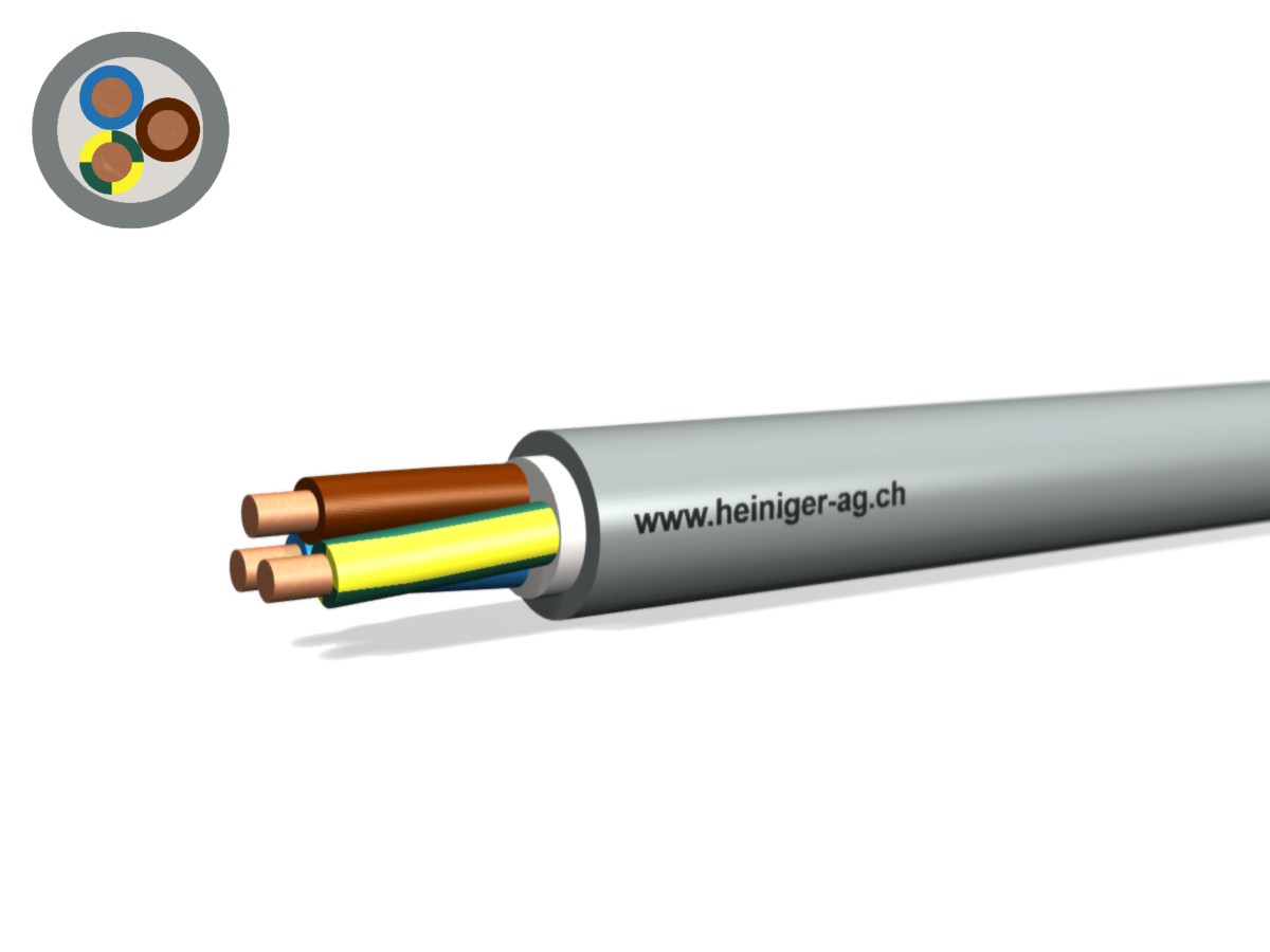 Câble TT Eca 3x6 LNPE PVC gr - Câble d'installat. basse tension 0.6/1kV