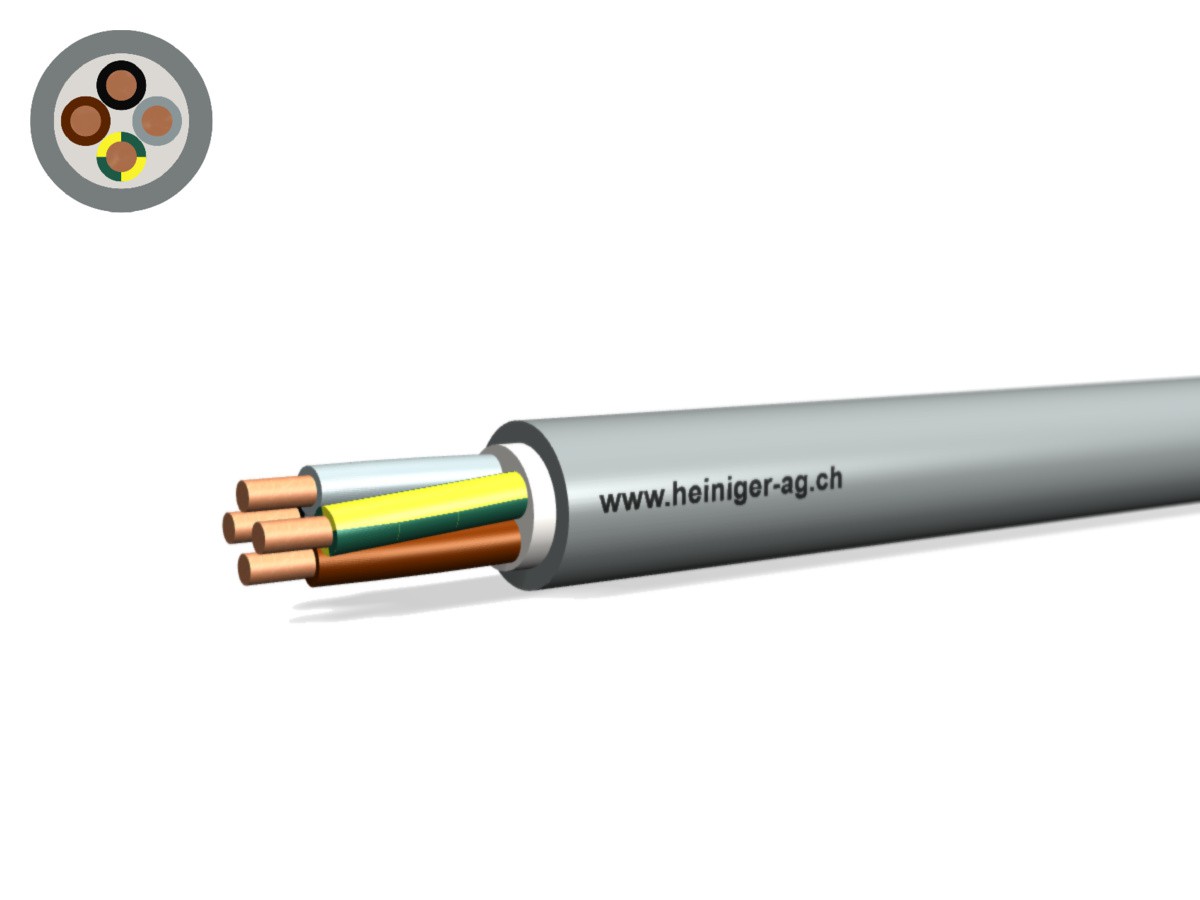 Câble TT Eca 4x2.50 LPE PVC gr - Câble d'installat. basse tension 0.6/1kV