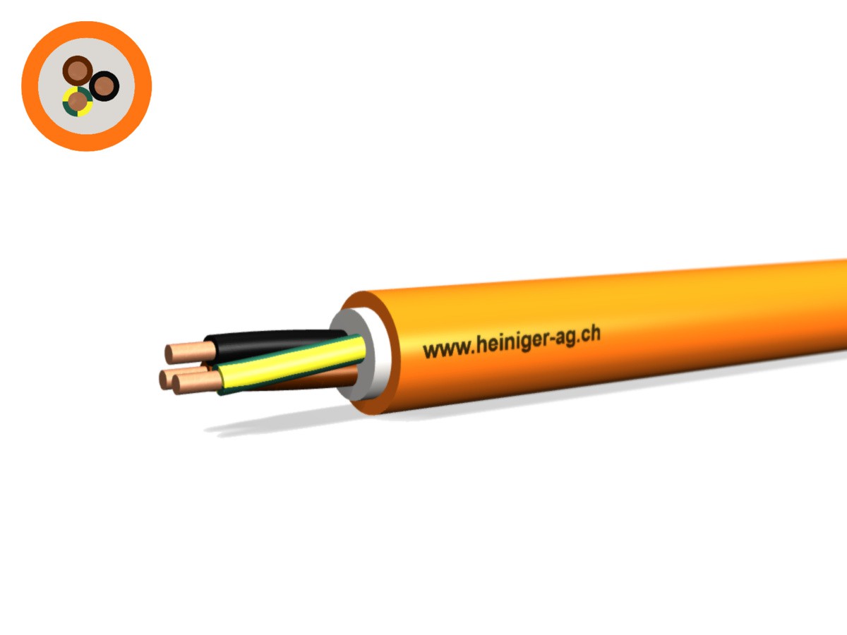 Sicherheitsk. FE180 E30-E60 VDE 3x2.50 - LPE NHXH hal-frei flammwidrig or