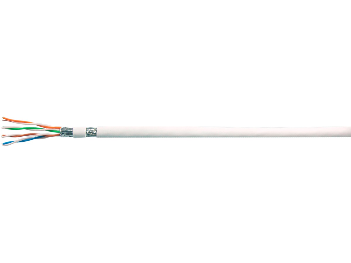 UC Home Câble data S/FTP 4x2x0.40 blanc - 4P LSOH 600MHz cat.7 jusqu'a 60m, Cca