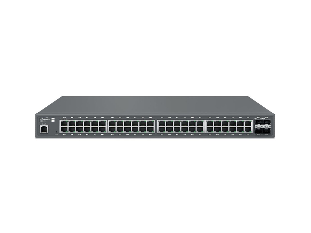 EnGenius ECS1552 Cloud Managed Switch - 48x1000T, 4xSFP+, non PoE