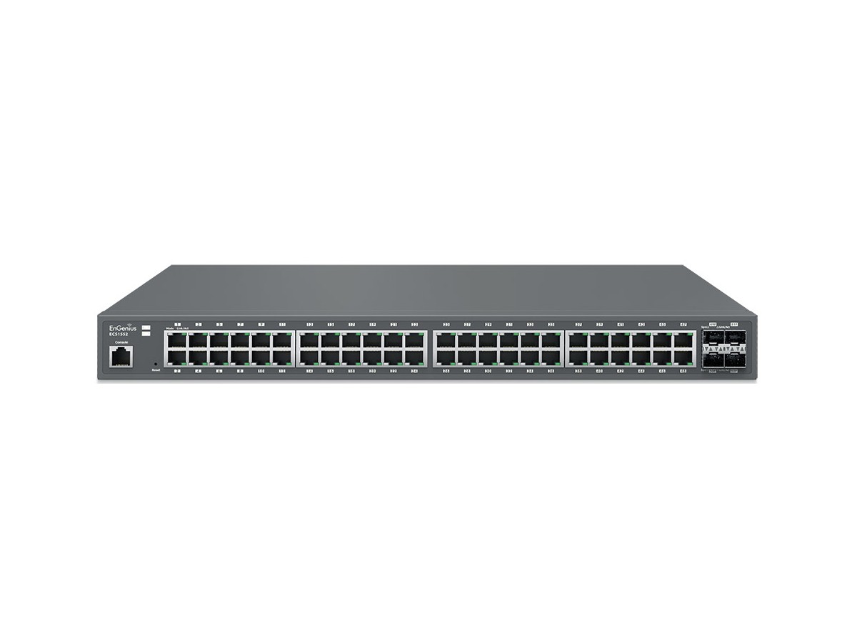 EnGenius ECS1552 Cloud Managed Switch - 48x1000T, 4xSFP+, non PoE