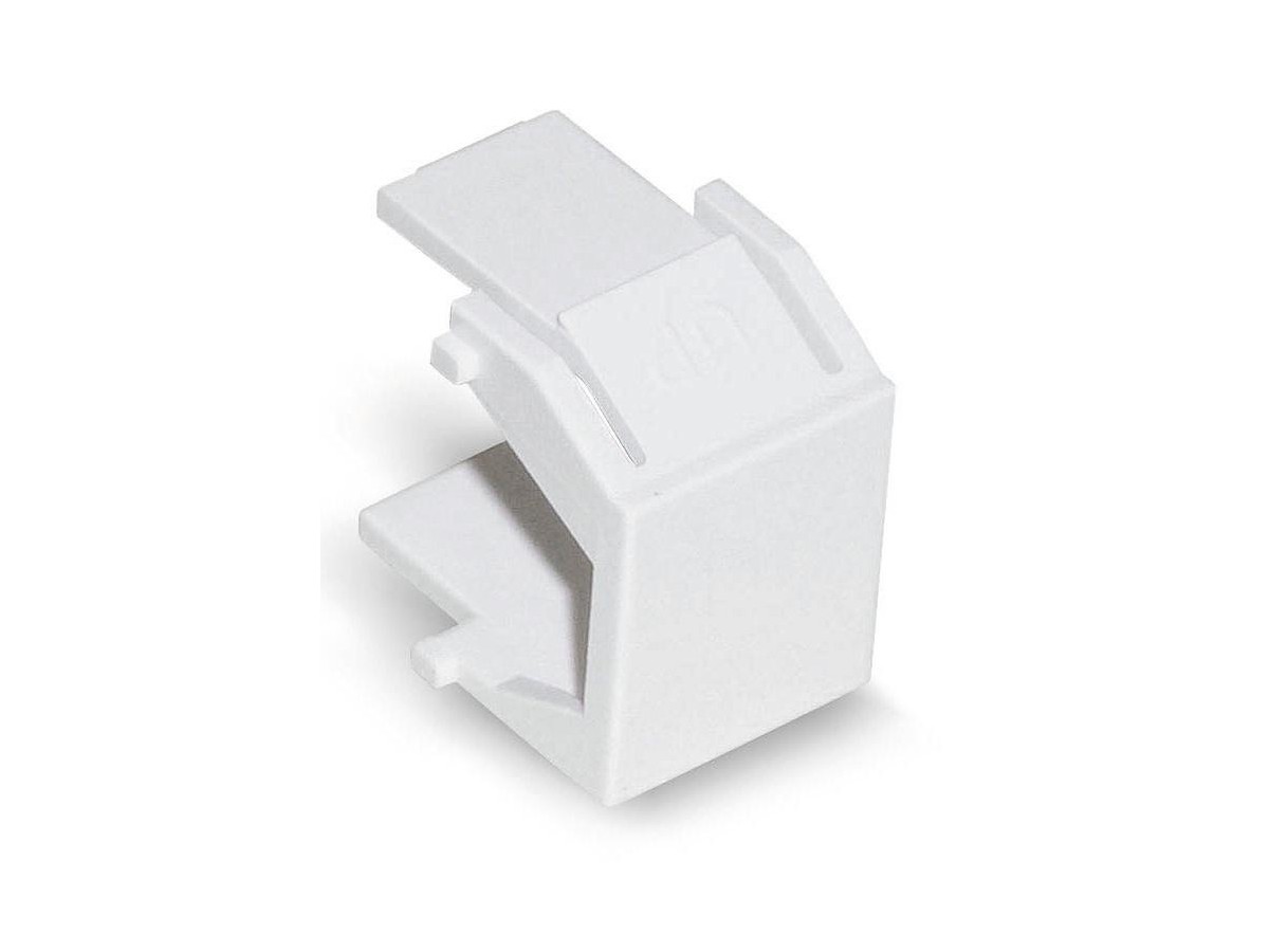 Keystone Convercle de fermeture blanc - pour boîtier et Panneau, set à 10 pcs.