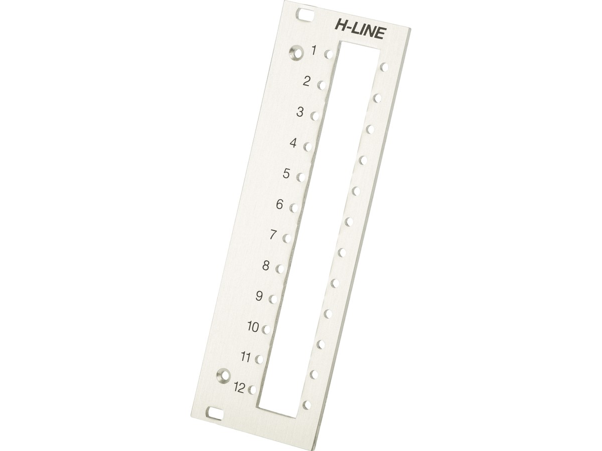 Plaque frontale pour 12xSC/E2000 - 3UH/8UP, H-Line