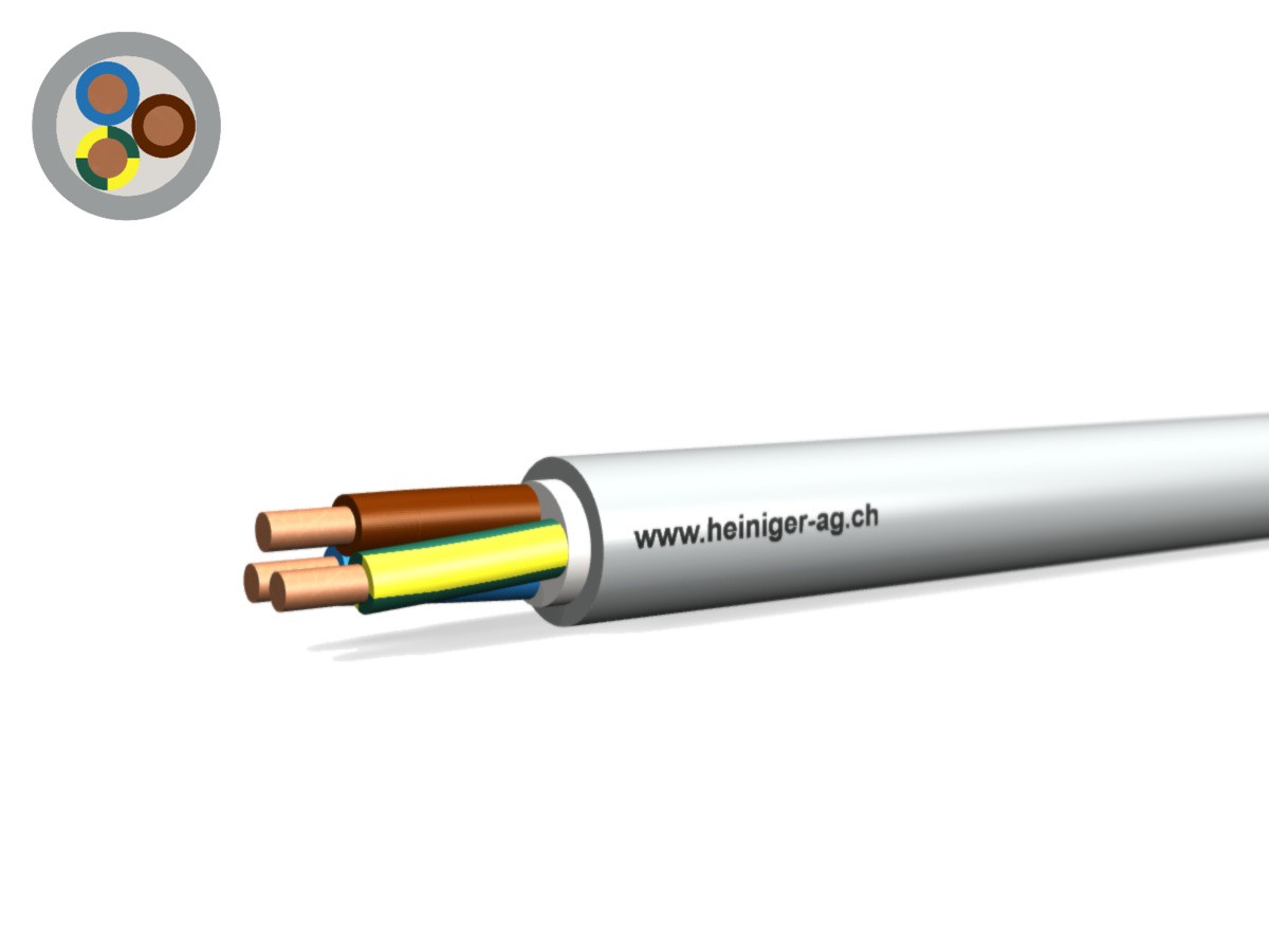 Câble FE0D Dca san-hal 3x2.50 LNPE - non propag. de flamme grc 0.6/1kV