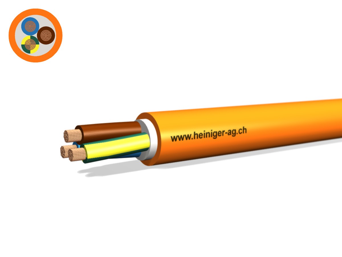 Câble de séc. FE180 E90 B2ca 3x10 LNPE - san-hal non prop. flamme or/s1a,d1,a1