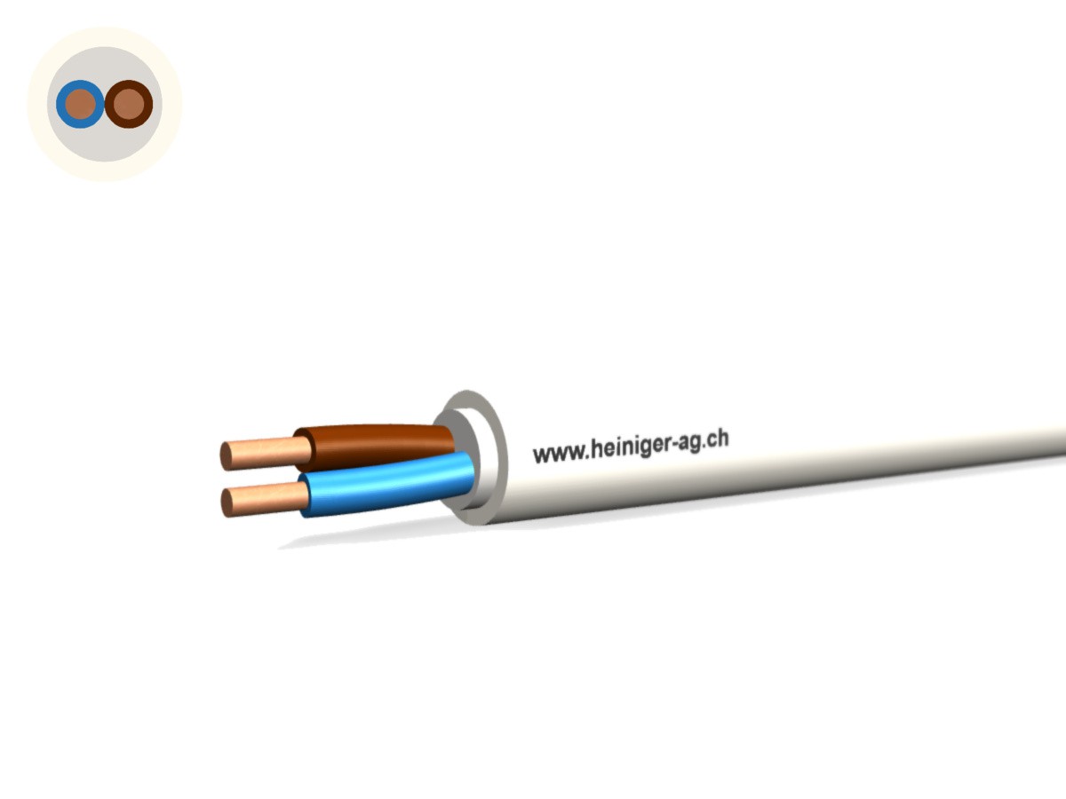 Câble TT Eca 2x1.50 LN PVC bc - Câble d'installat. basse tension 0.6/1kV