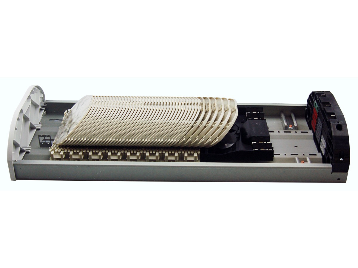 H-BEP bis 72WE, Einführung unten, leer - Kabelführung+Fasermodul, B250xH760xT100