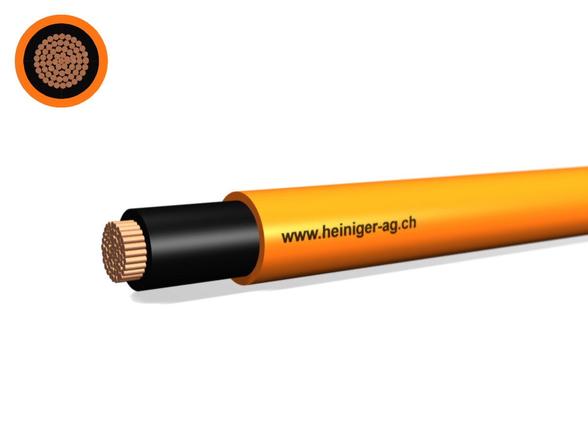 Sicherheitskabel FE180 E90 1x95 L=sw - PYROFIL hal-frei flammwidrig or