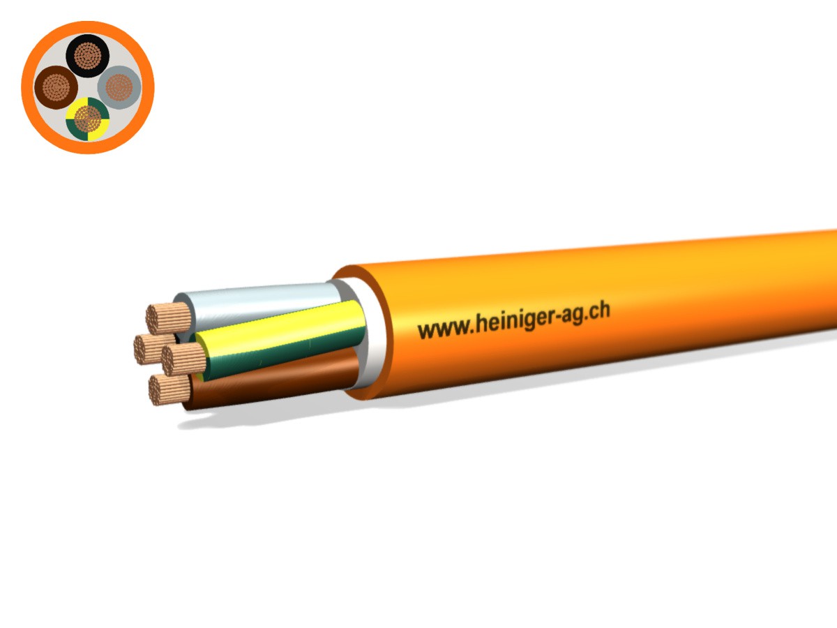 Sicherheitskabel FE180 E30-E60 4x16 - LPE hal-frei flammwidrig or