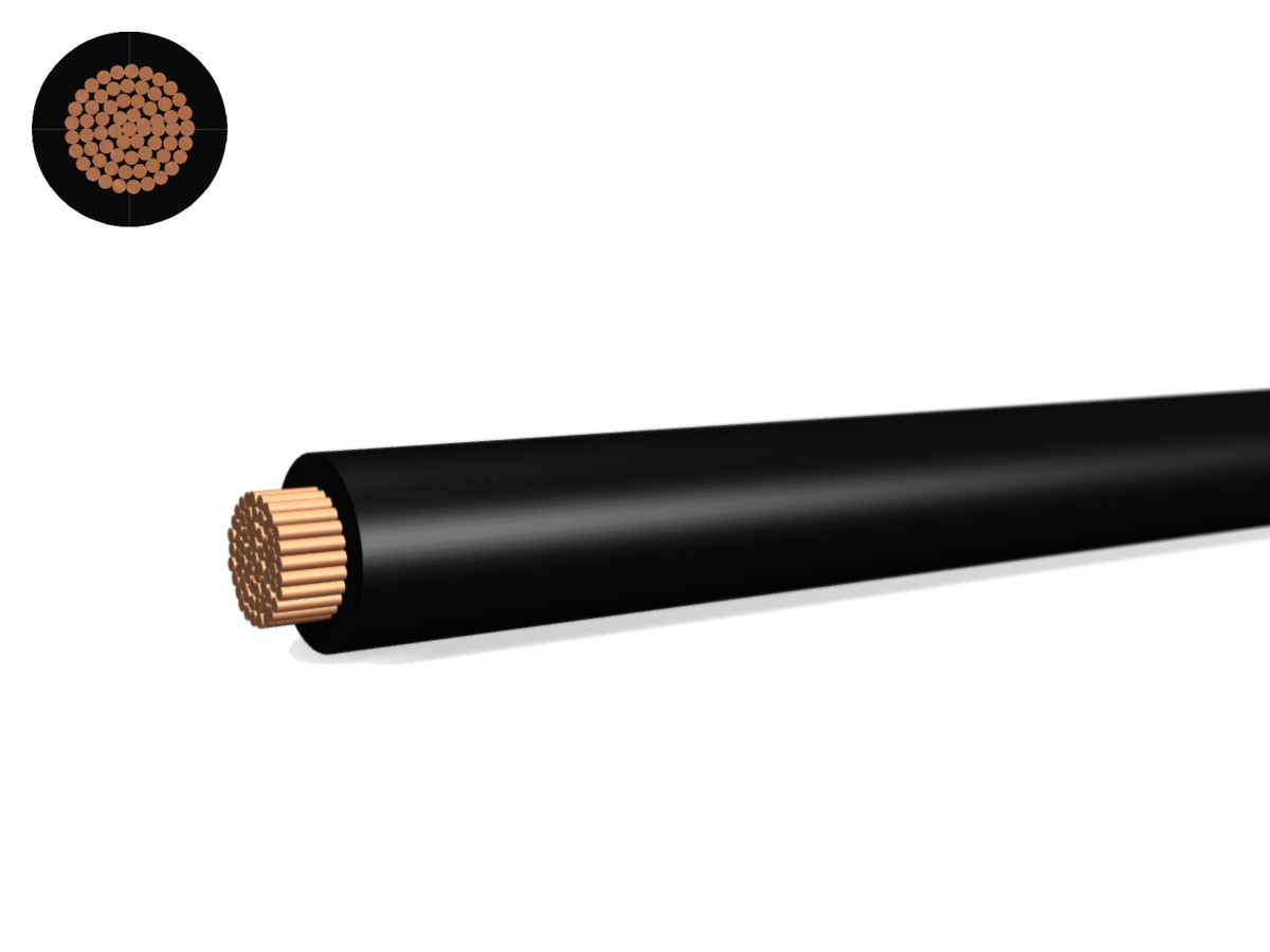 T-Seil Eca 50 PVC schwarz - 450/750V H07V-R