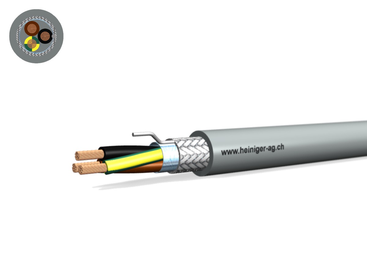 Câble commande Cca-flex C 3x1.50 JB gr - LiH(St)CH san-hal 0.6/1kV EN 50399