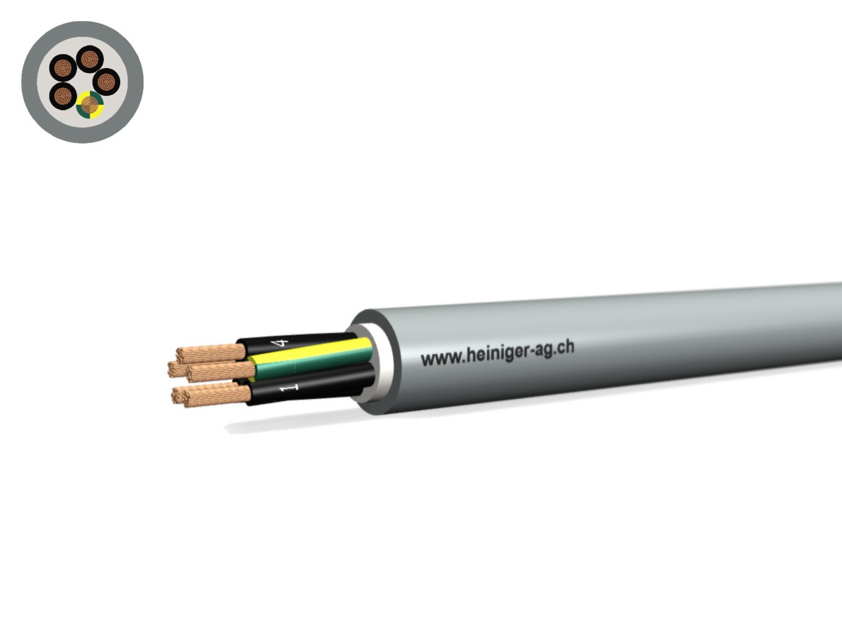 Câble commande Cca-flex 5x0.75 JZ gr - LiHH san-hal 300/500V EN 50399