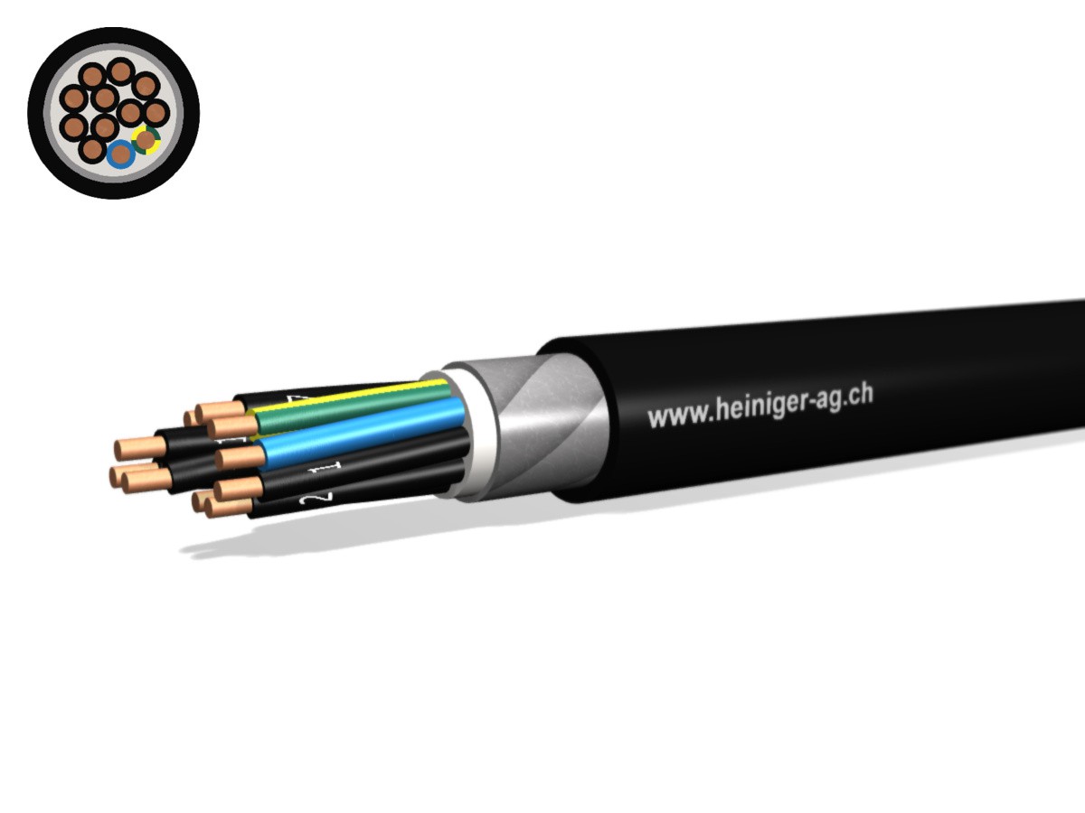 NN-CLN FE05B2 B2ca 12x4 LPE nr - san-hal armé 90°C 0.6/1kV