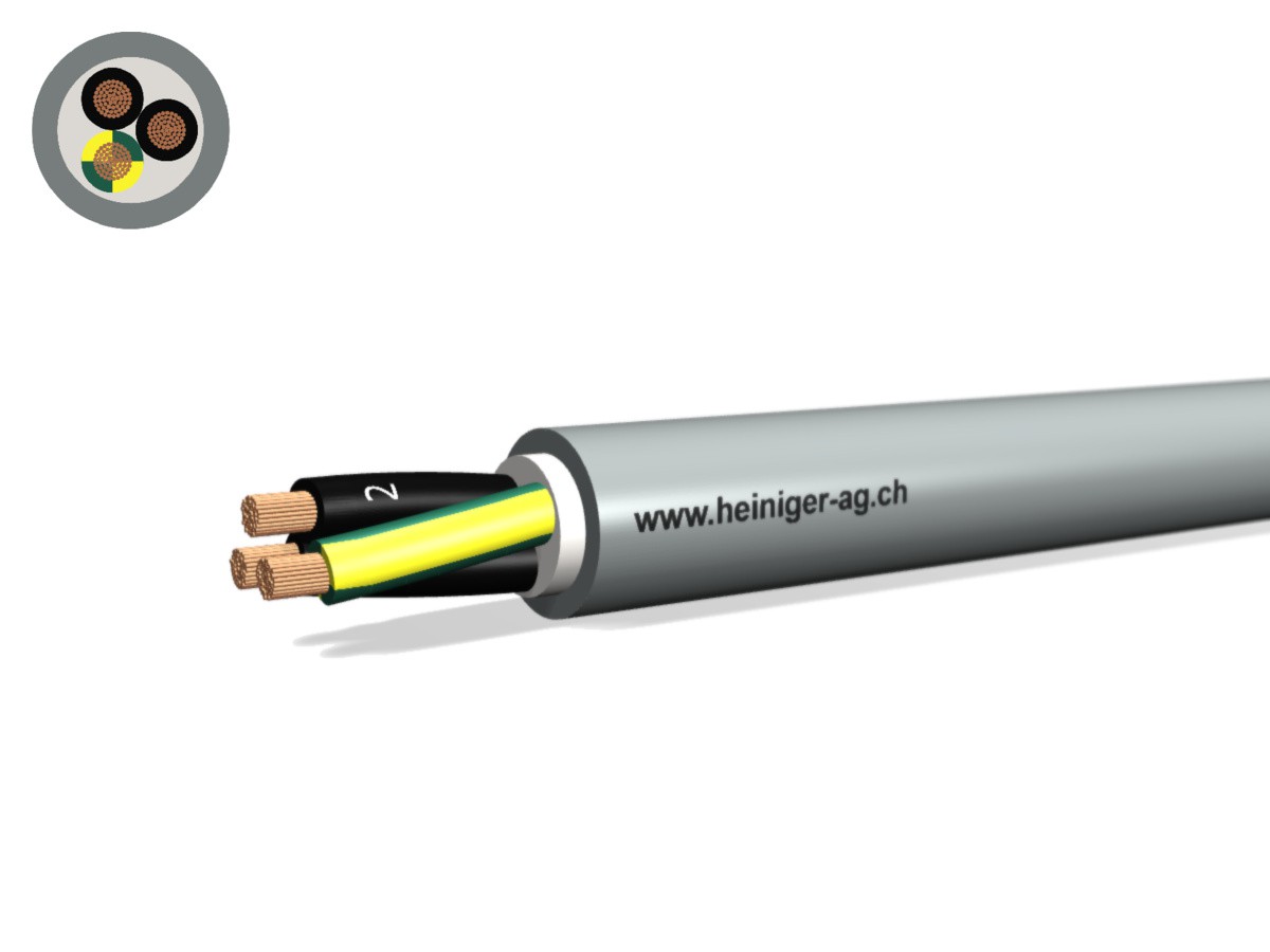 Steuerkabel Cca-flex 3x6 JZ gr - LiHH hal-frei 0.6/1kV EN 50399