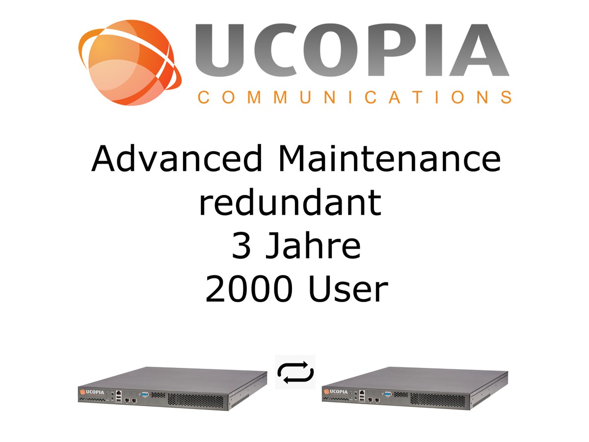 Ucopia ADV Maintenance redundante 3 ans - 2000 User