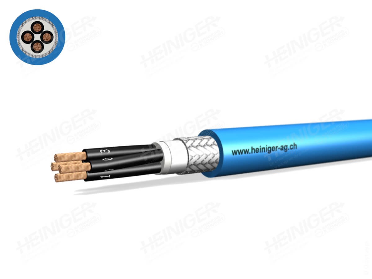 Securaflex Dca (St) C 4x1.50 sw num. bl - IEC 60079-14 hal-frei 300V Eigens. Kabel