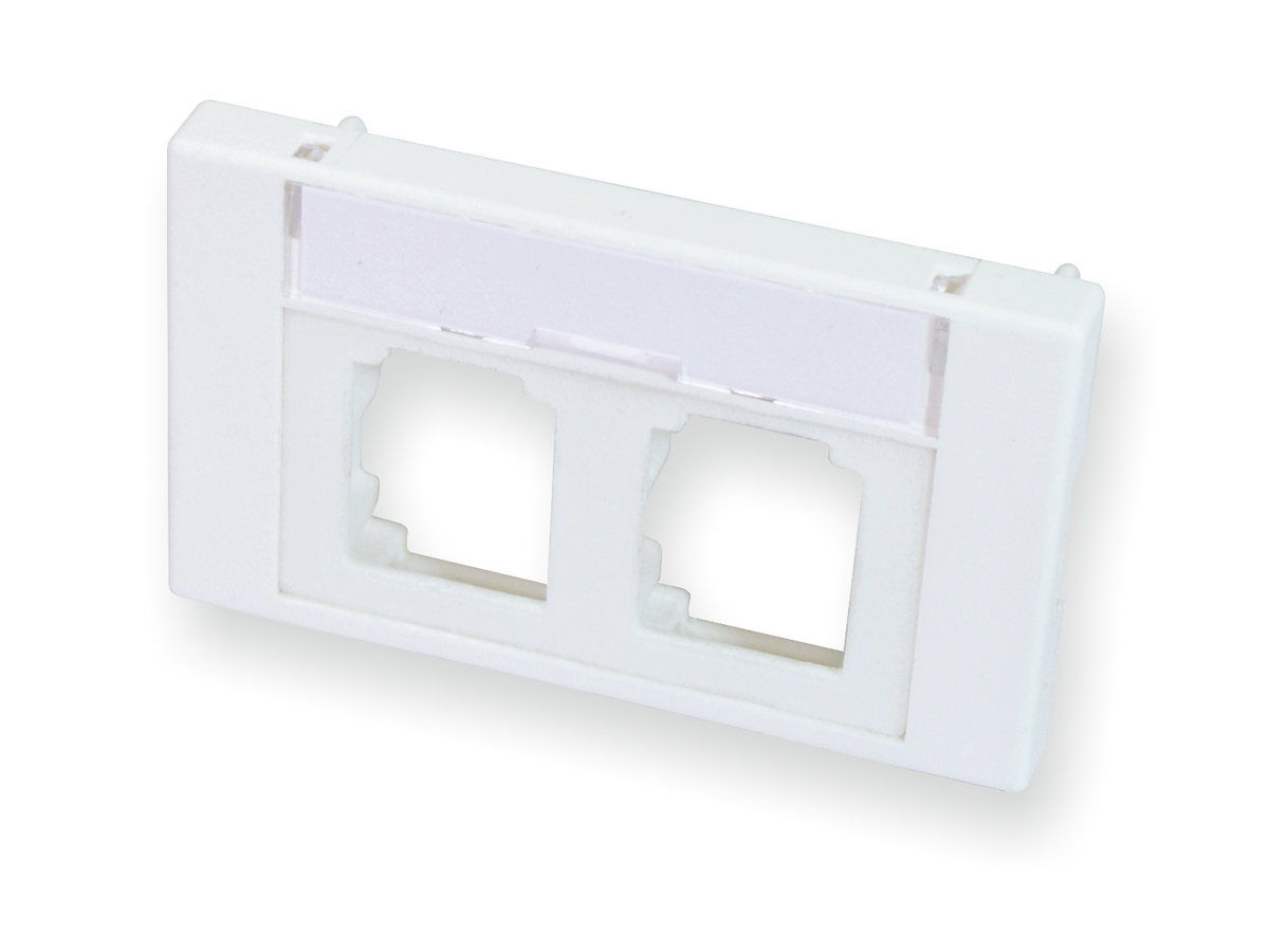 Twist/SL110 Boîtier FLF 2ports - vide, blanc, avec case de marquage