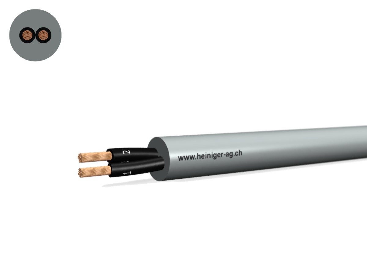 TT-flex Eca PVC 2x1.00 OZ num gr - 300/500V