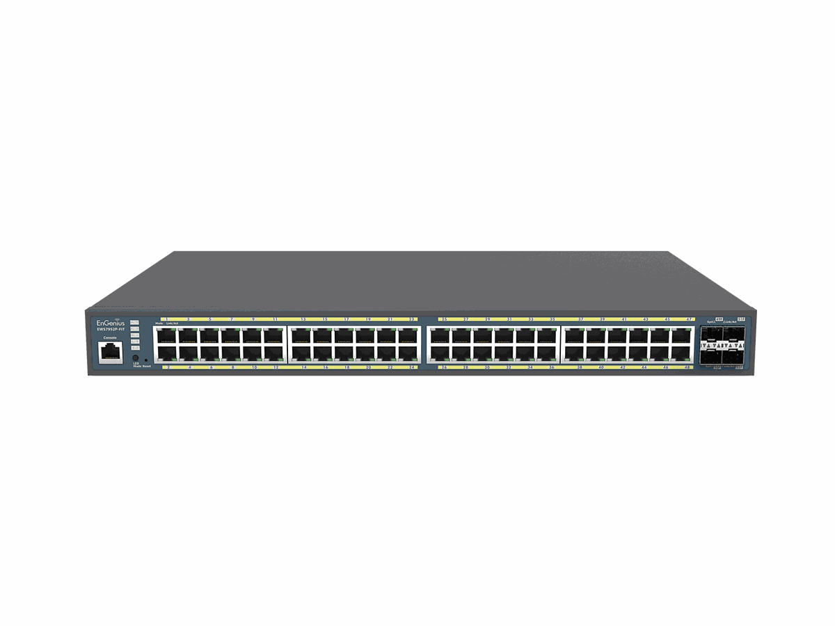 EnGenius EWS7952P-FIT - Switch, PoE+, 48x1000T + 4xSFP, 410W