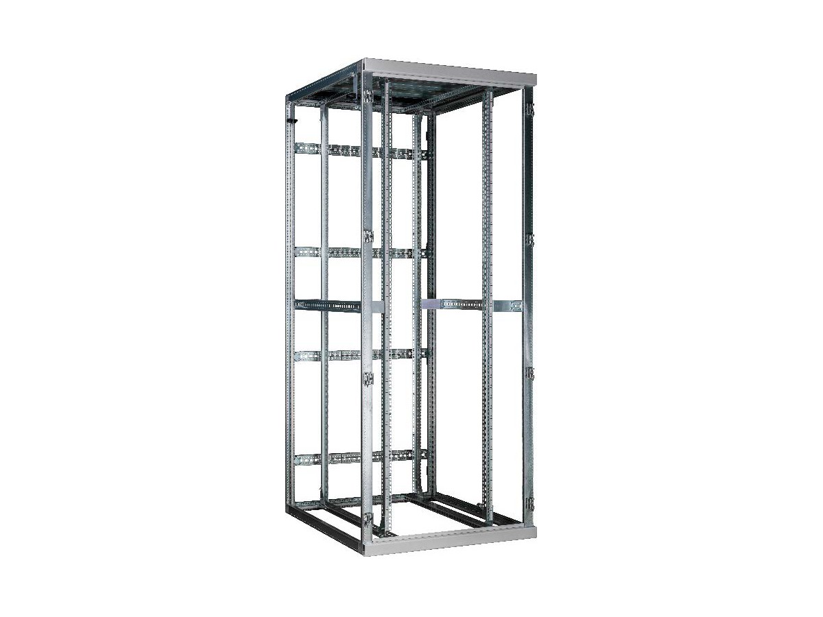 H-LINE M Grundgestell H2000xB800xT800 - Netzwerkschrank 42HE 19", RAL7035