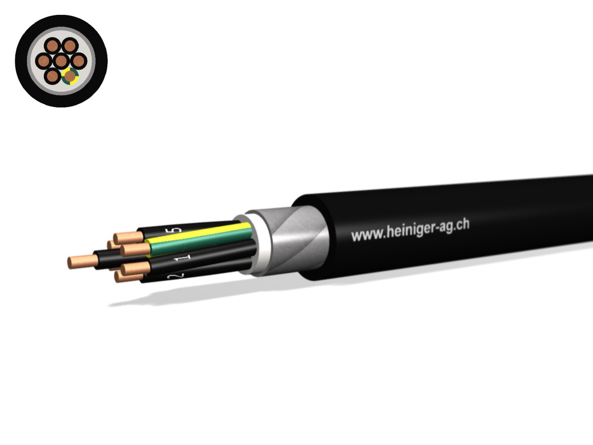 NN-CLN FE05B2 B2ca 7x2.50 LPE nr - san-hal armé 90°C 0.6/1kV