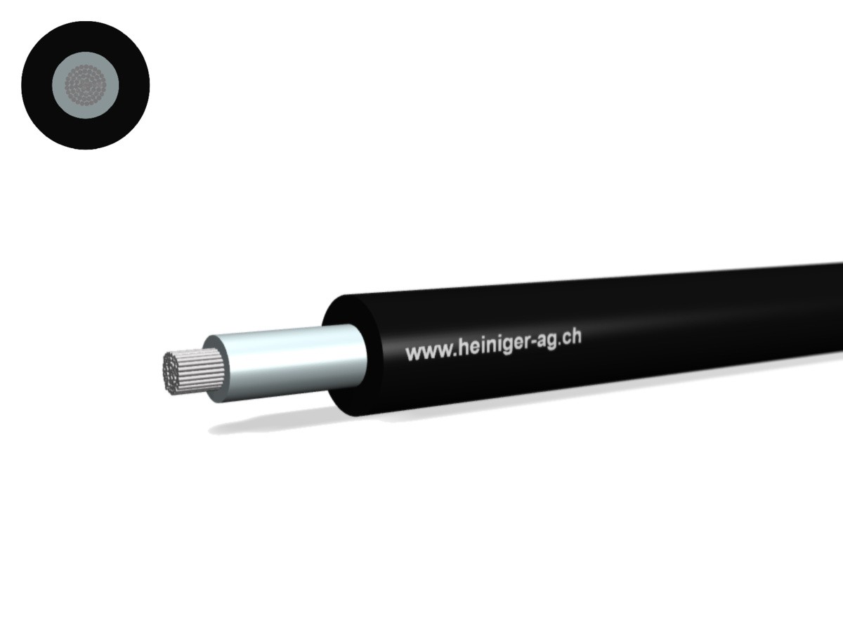 Sonder-Gummiaderleitung Eca 1x10 - NSGAFöU sw 1.8/3.0kV