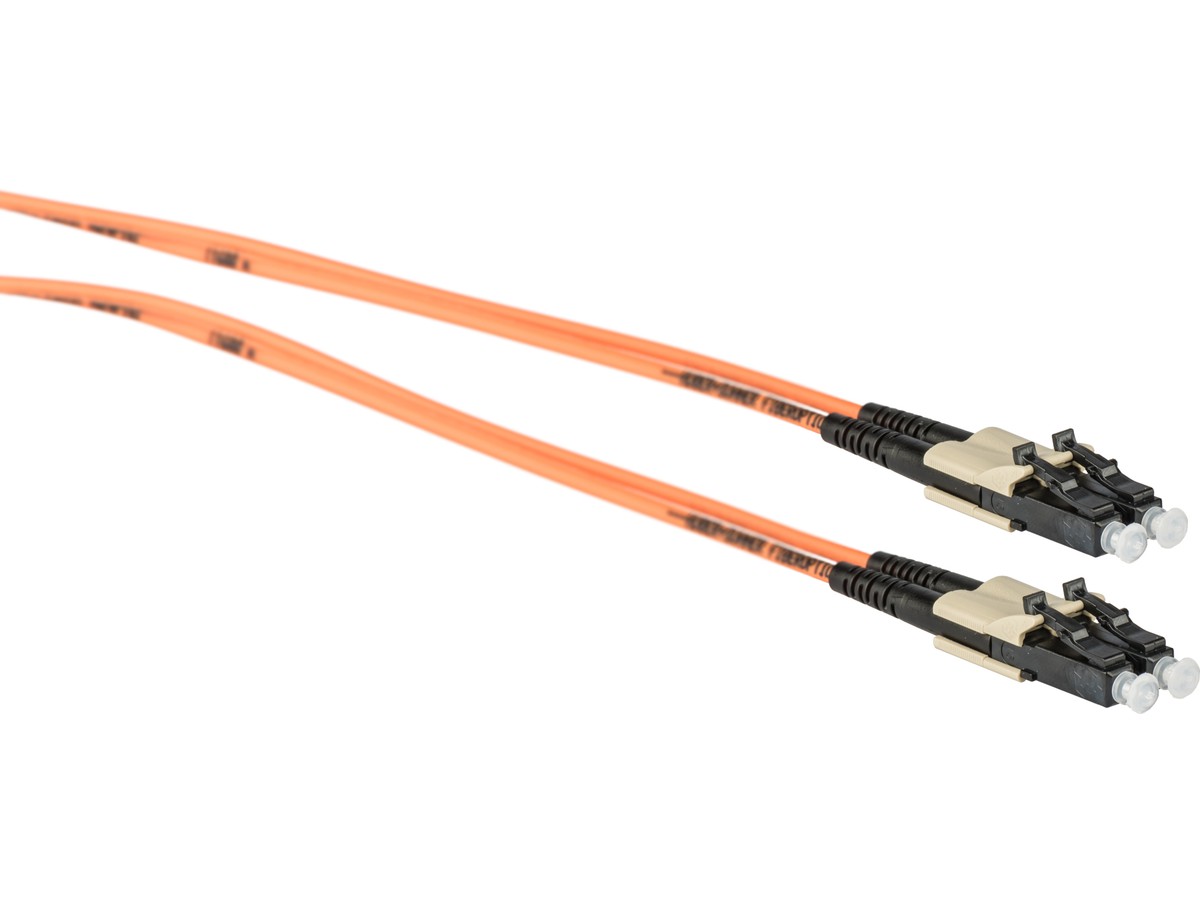 Cordon fibre optique, LCd - LCd - 62.5/125, duplex, fig.8, L= 10m