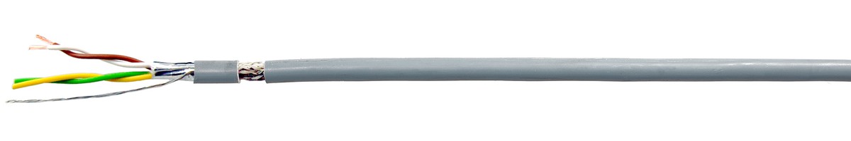 Datenkabel PVC C 2x2x0.25 DIN47100 gr - LiY(St)CY 300V UL Style 2464