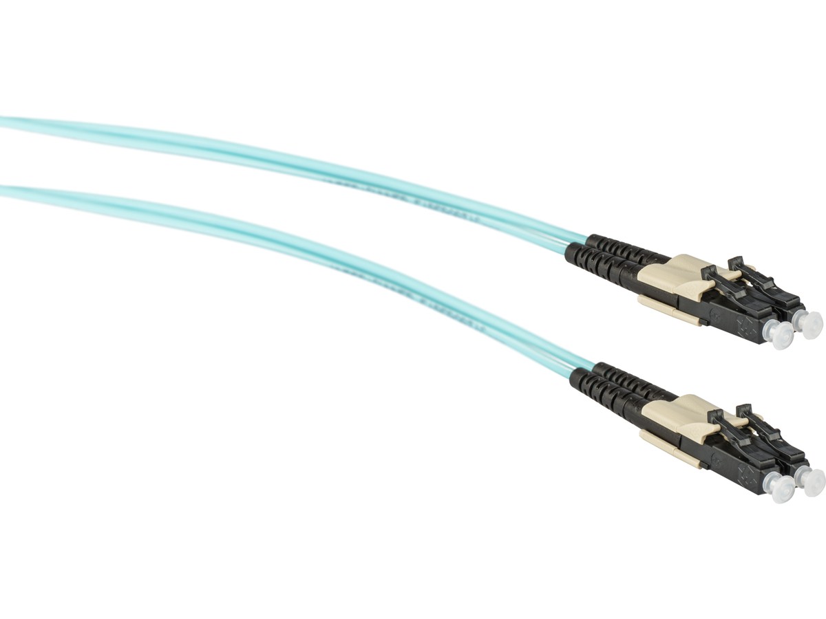 FO-Patchkabel VBS Typ 59, LCd - LCd - 50/125 OM3, Fig.0 türkis, L= 7.0m