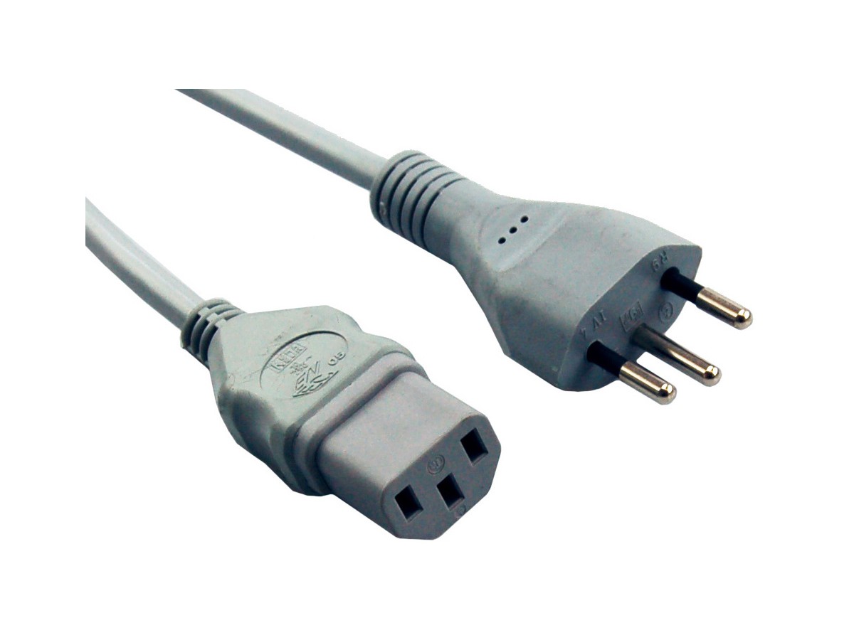 AZ Td 3x0.75 gr 3m 12/C13G - Cordon d'appareils (isolé partiellement)