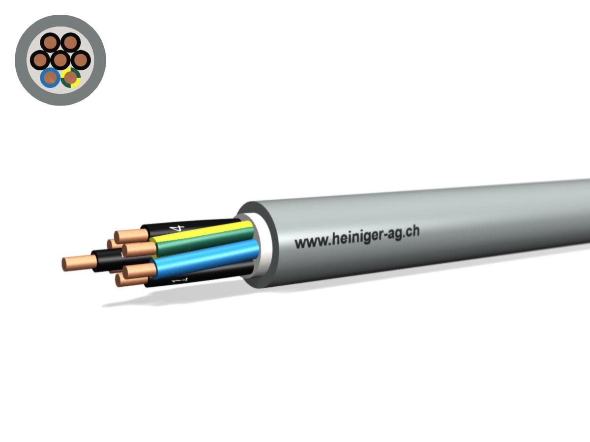 Câble TT Eca 7x2.50 LNPE PVC gr - Câble d'installat. basse tension 0.6/1kV