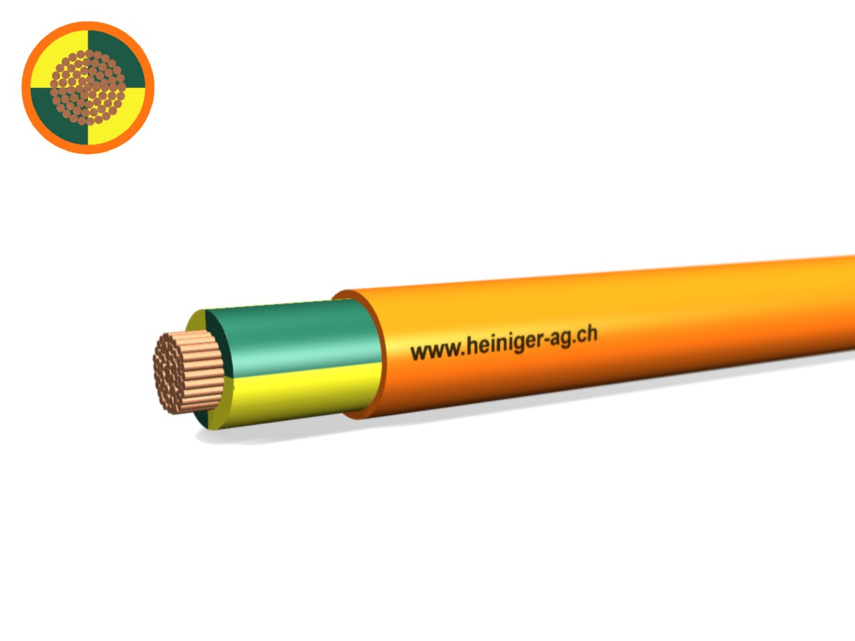 Câble de sécurité FE180 E30-E60 1x50 PE - PE=jn-vt PYROFIL san-hal or