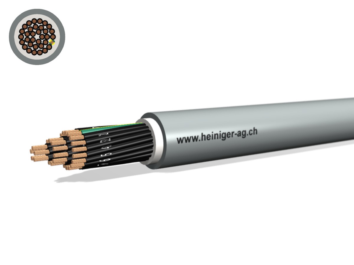 Steuerkabel Cca-flex 34x1.50 JZ gr - LiHH hal-frei 0.6/1kV EN 50399