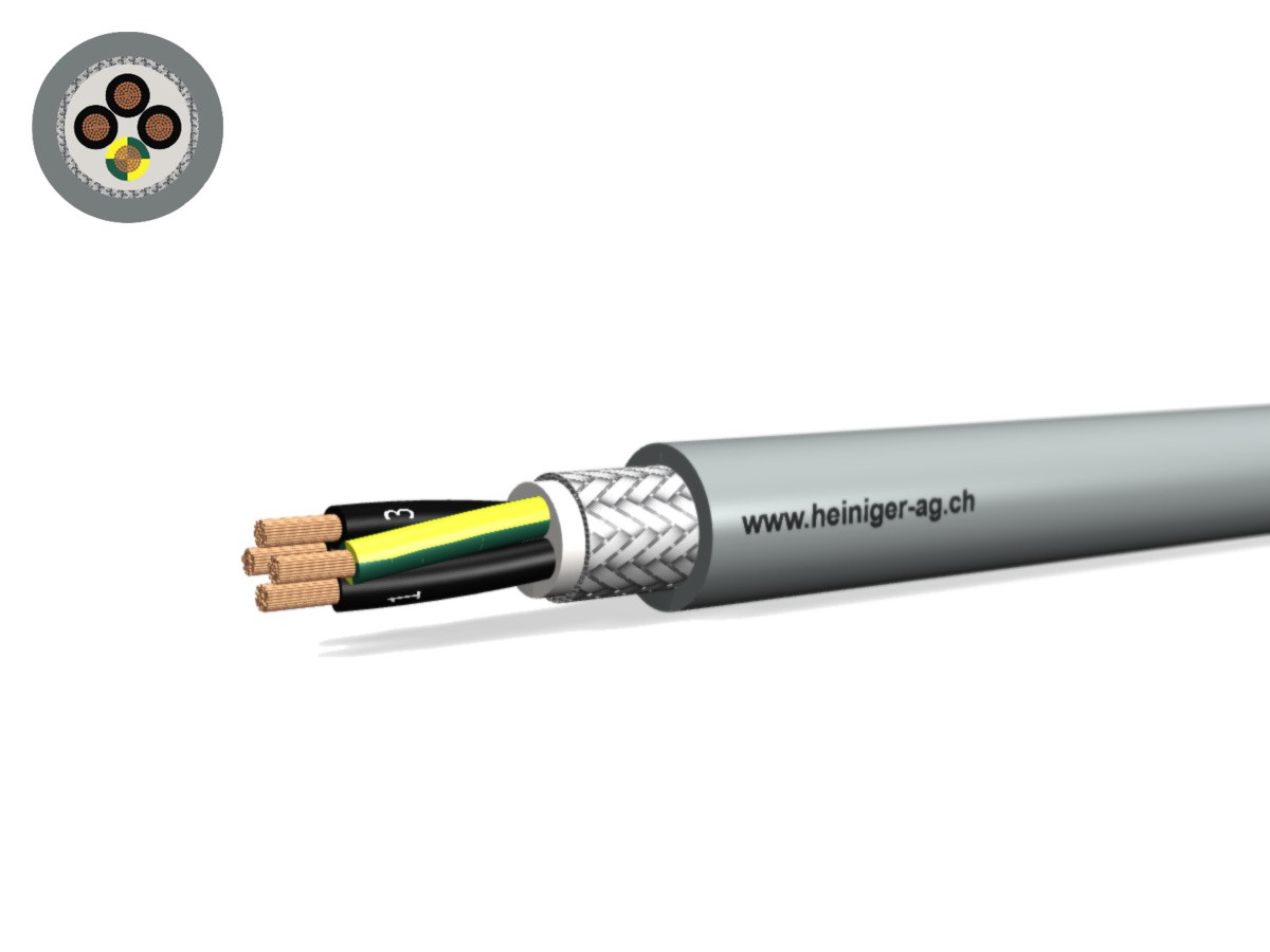 Câble PVC-PUR C 4x1.50 JZ num gr - 300/500V