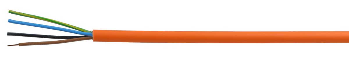 Câble de sécurité FE180 E90 4x1.50 LNPE - PYROFIL san-hal non propag. de flamme or