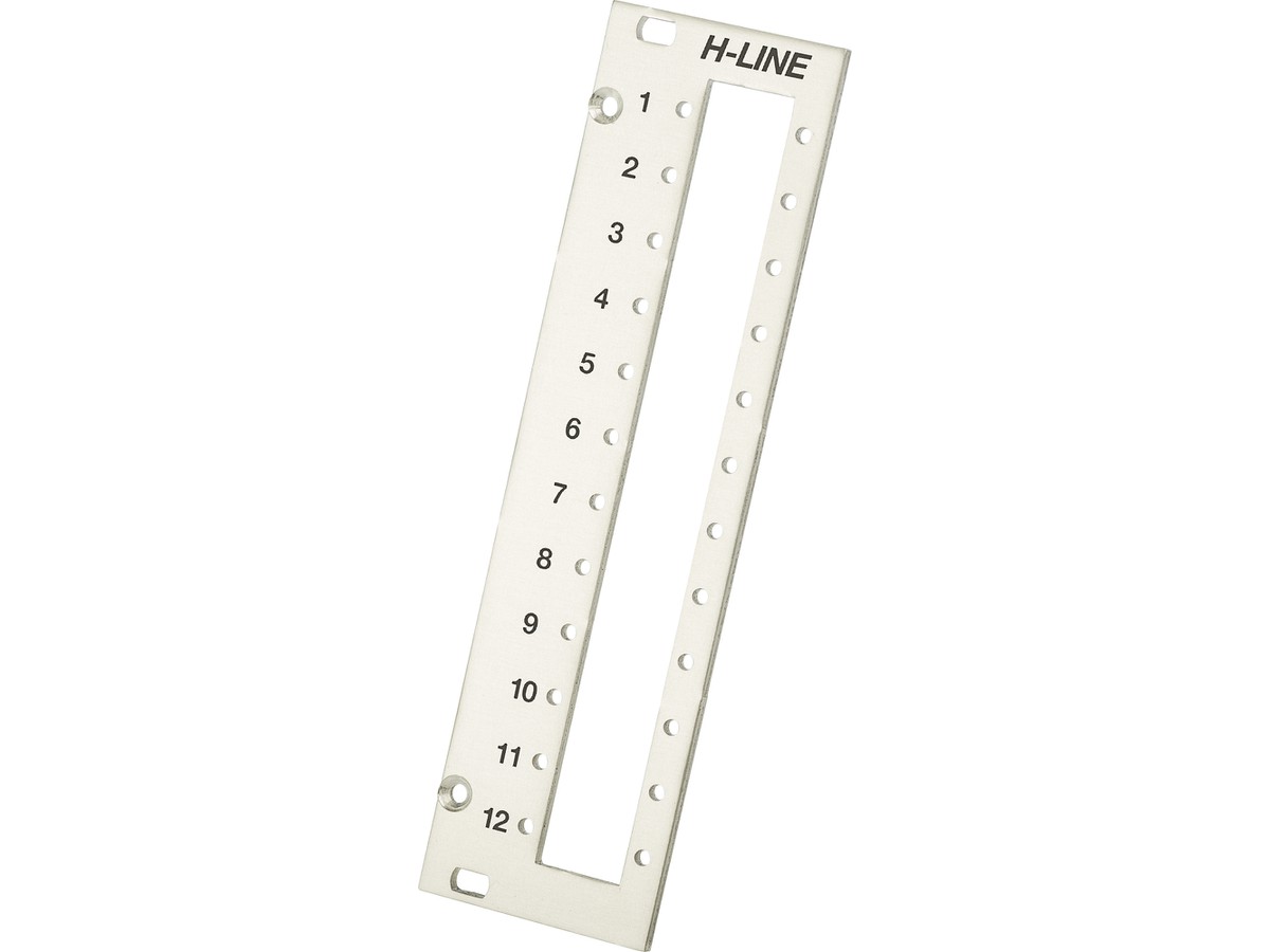 Frontplatte H-Line 12xSC/E2000 - 3HE/7TE