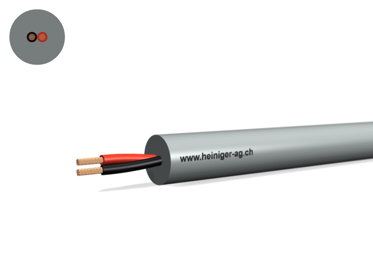 Lautsprecher-Kabel PVC flex 2x0.75 - sw-rt