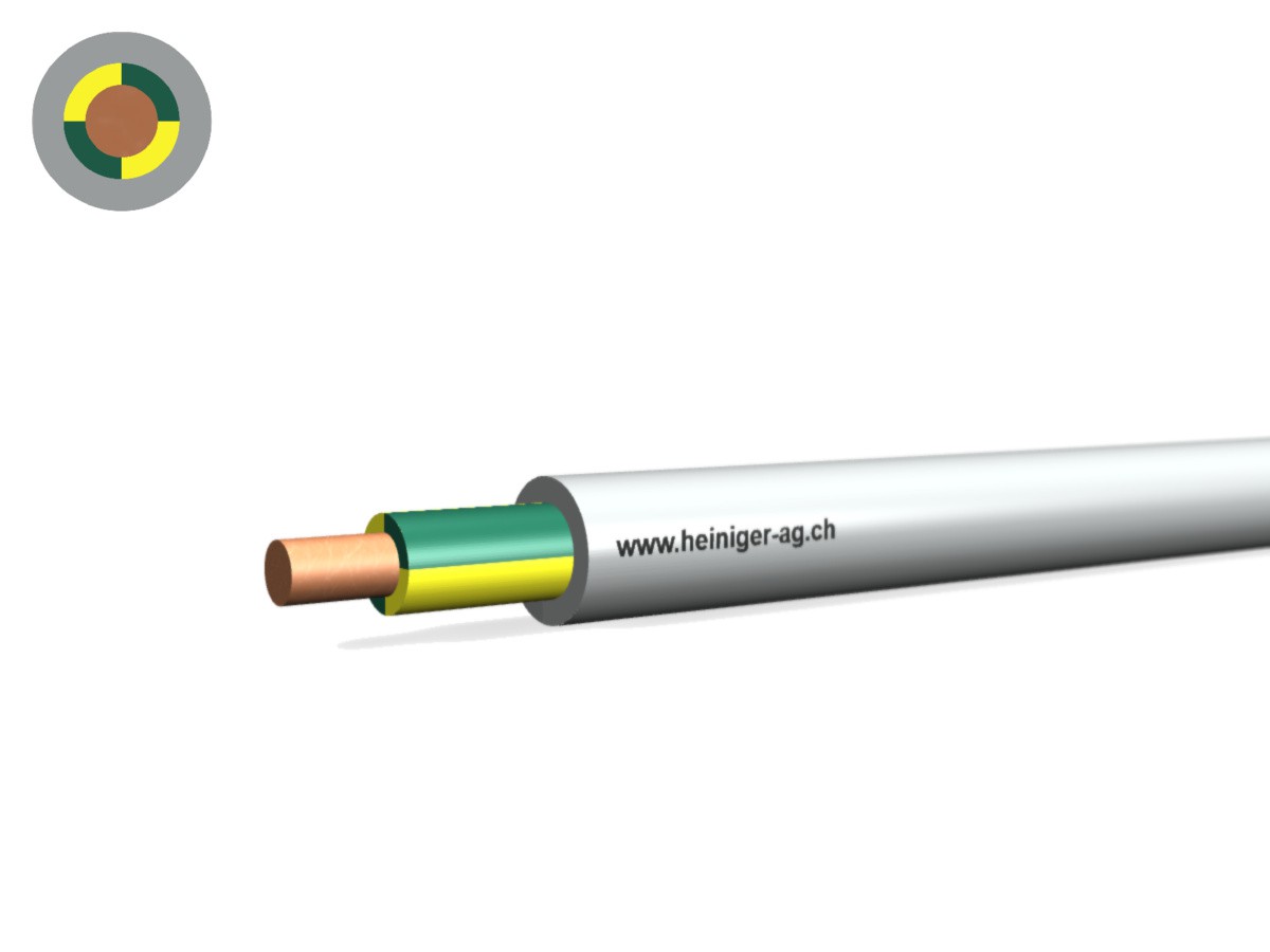 Câble FE0D Dca san-hal 1x4 PE=jn-vt - non propag. de flamme grc 0.6/1kV