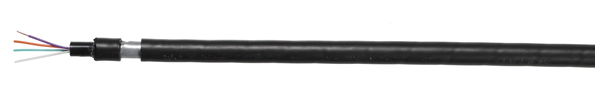 PE-ALT-CLT Fca 15x4x0.8 sw - Installationskabel T+T armiert