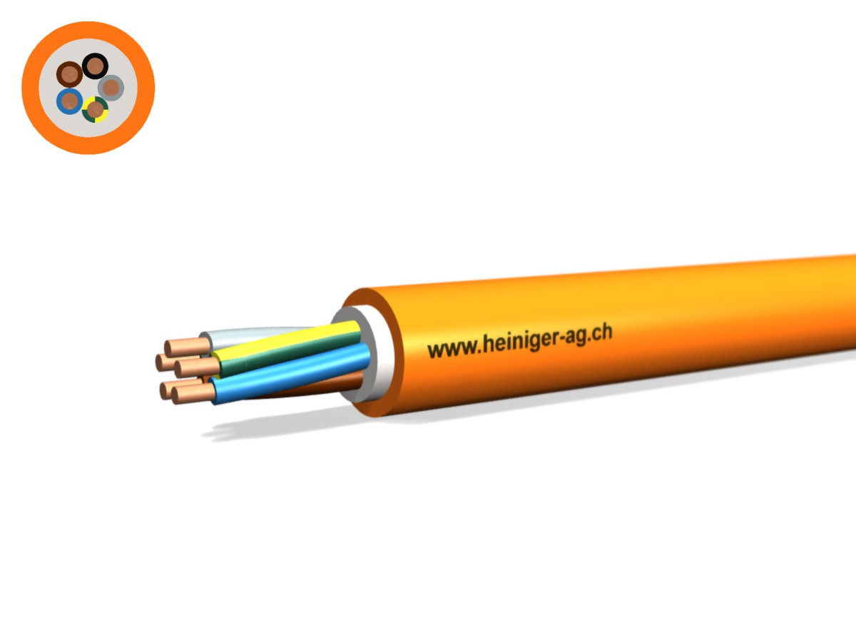 Sicherheitsk. FE180 E30-E60 VDE 5x2.50 - LNPE NHXH hal-frei flammwidrig or